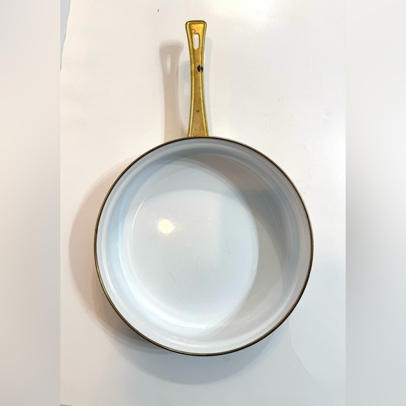 VTG NOS Enamel Fry Pan Fruit and Vegetable Motif Skillet 1970s Cookware - Picture 7 of 8